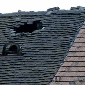 hole in roof shingles